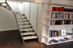 Weiße Treppe Kern Design Frankfurt