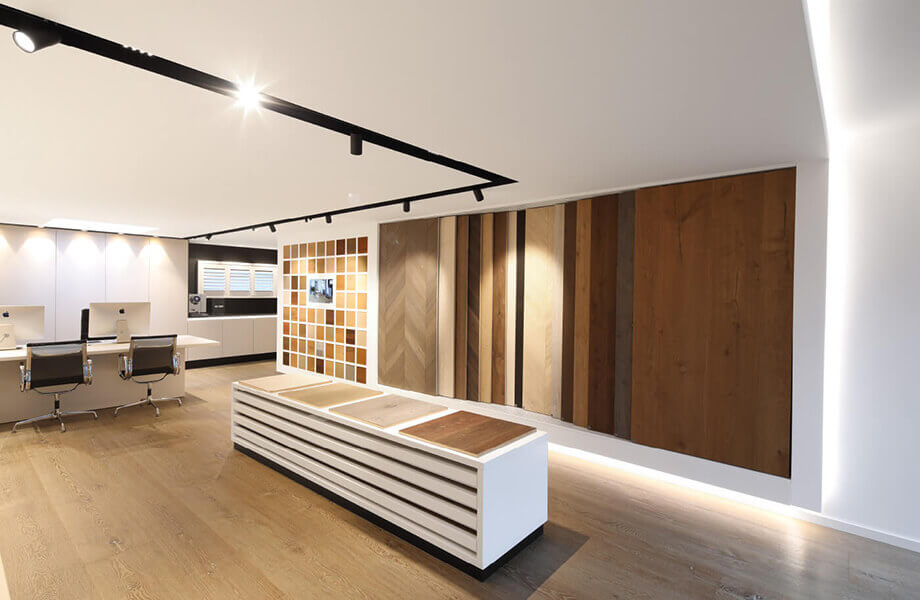 Parkett Beratung und Auswahl in unserem Showroom nahe Frankfurt