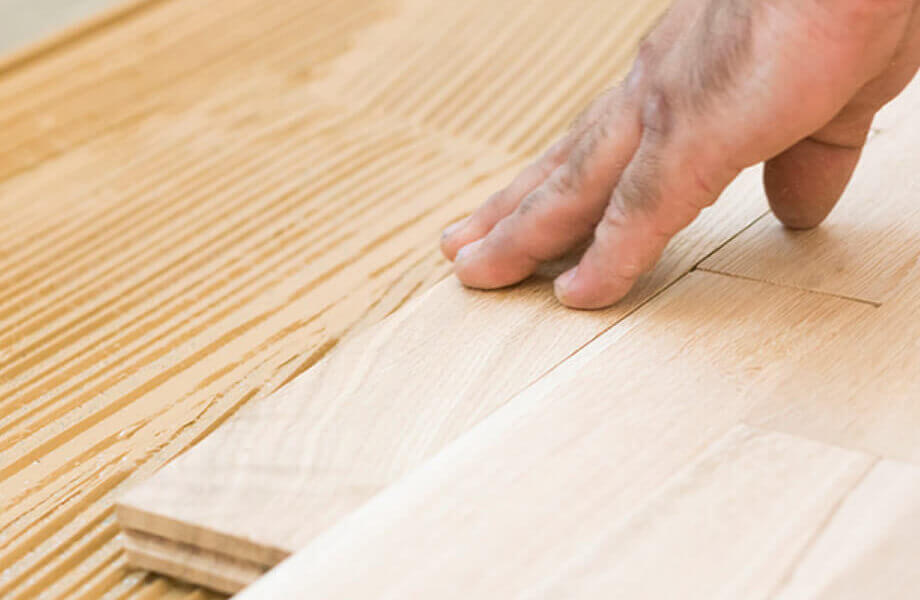 Montage und Verlegung Ihres Parketts von unserem Team aus Fachkräften