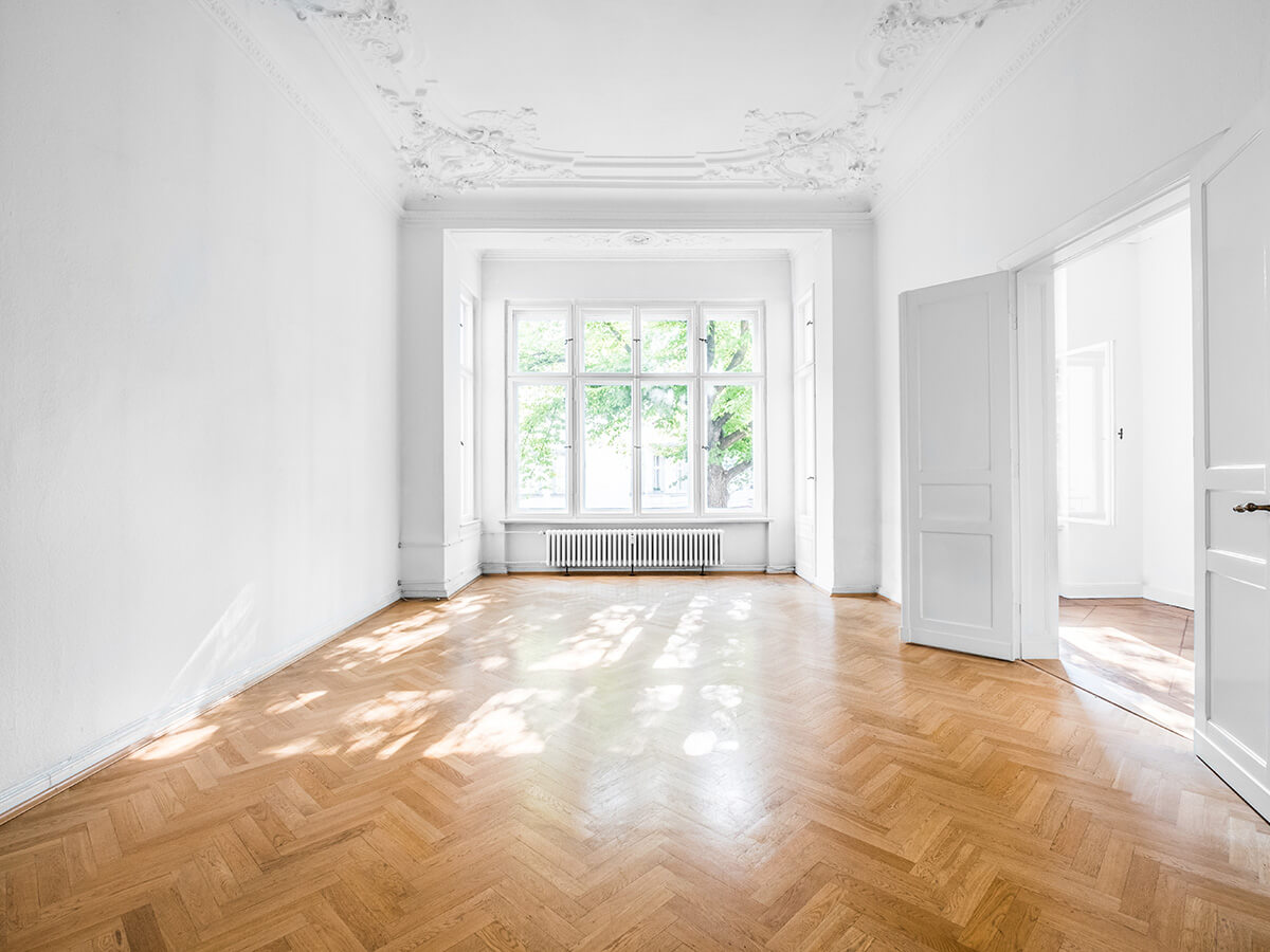 Altbau Bad Homburg - Eichenparkett komplett aufbereitet, geschliffen und neu geölt