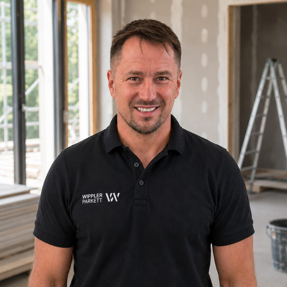 Kamil Wippler. Geschäftsführer Wippler Parkett, Parkettleger