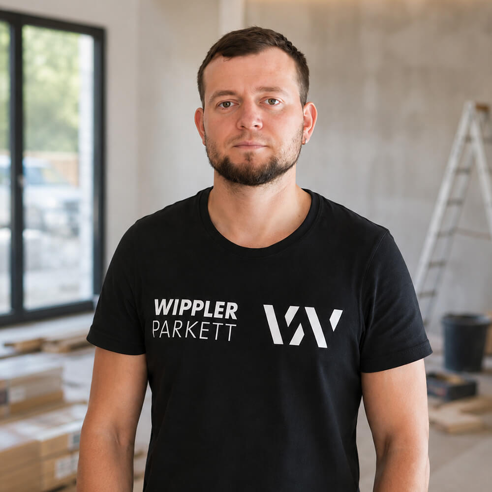 Vladyslav, Parkettleger bei Wippler Parkett in Bad Homburg