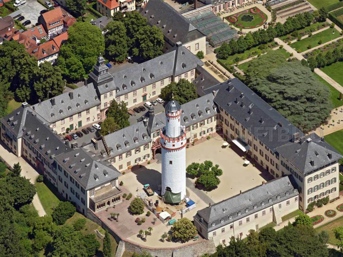Parkett verlegen im Schloss Bad Homburg, Beispielaufnahme